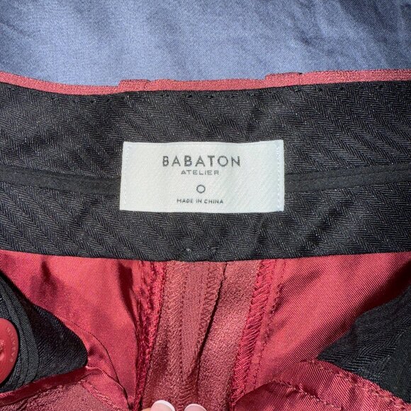 Aritzia Babaton Wilfred Effortless Short 0 NWOT Dusty Rose Pink Trouser - Picture 4 of 5